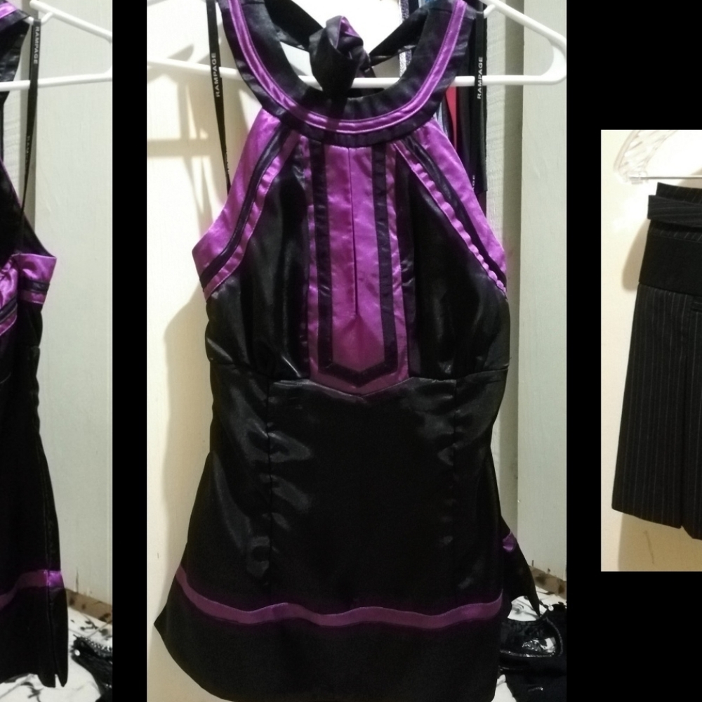 NWOT Rampage silky halter top - Picture 2 of 5